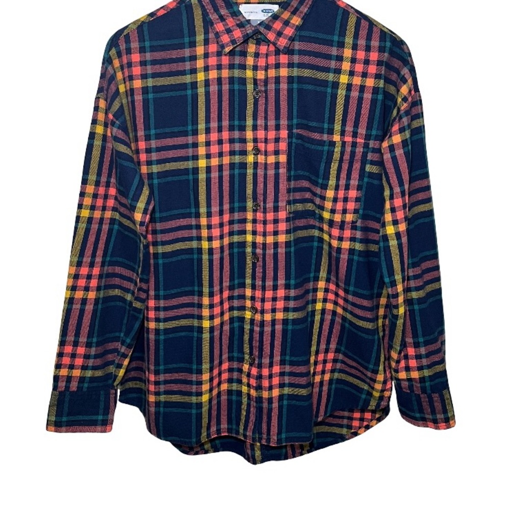 Old Navy Women’s Plaid Button Down Shirt Size SP